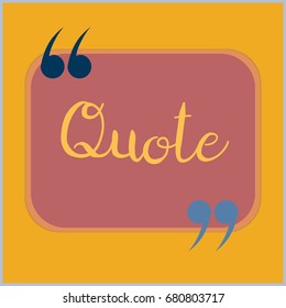 New quote rectangle form for blog or forum.