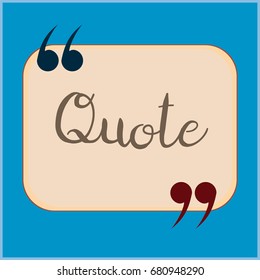 New quote rectangle form for blog or forum.