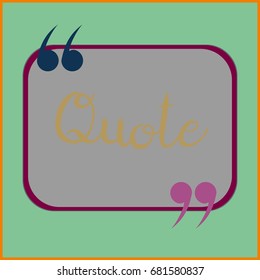 New quote rectangle form for blog or forum.