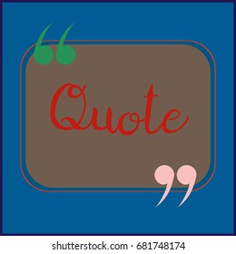 New quote rectangle form for blog or forum.