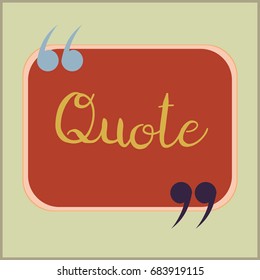 New quote rectangle form for blog or forum.