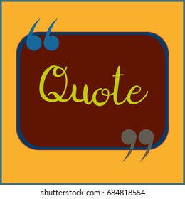 New quote rectangle form for blog or forum.