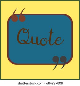 New quote rectangle form for blog or forum.