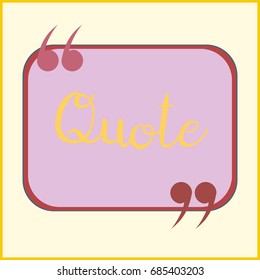 New quote rectangle form for blog or forum.