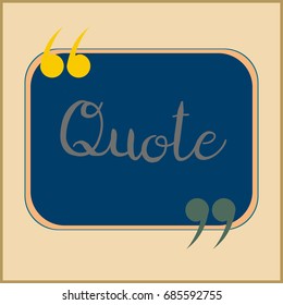 New quote rectangle form for blog or forum.
