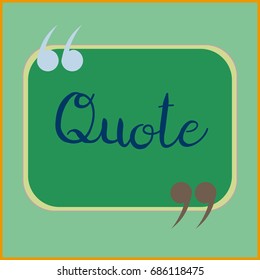 New quote rectangle form for blog or forum.