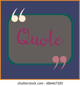 New quote rectangle form for blog or forum.