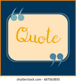 New quote rectangle form for blog or forum.
