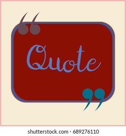 New quote rectangle form for blog or forum.
