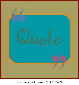 New quote rectangle form for blog or forum.
