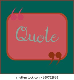 New quote rectangle form for blog or forum.