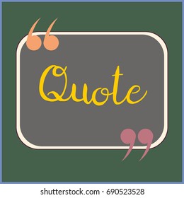 New quote rectangle form for blog or forum.