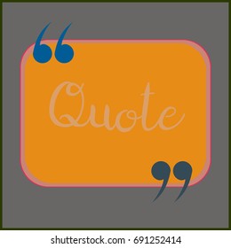 New quote rectangle form for blog or forum.