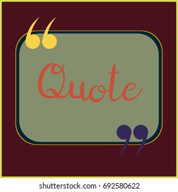New quote rectangle form for blog or forum.