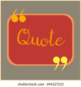New quote rectangle form for blog or forum.