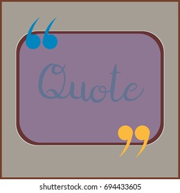New quote rectangle form for blog or forum.