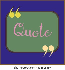 New quote rectangle form for blog or forum.