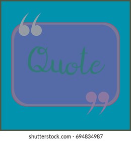 New quote rectangle form for blog or forum.