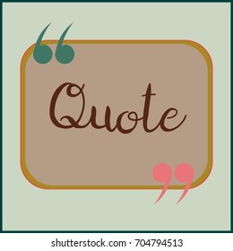 New quote rectangle form for blog or forum.