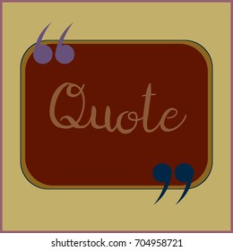 New quote rectangle form for blog or forum.