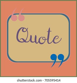 New quote rectangle form for blog or forum.