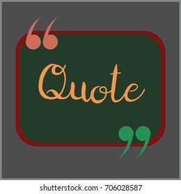 New quote rectangle form for blog or forum.