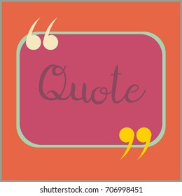 New quote rectangle form for blog or forum.
