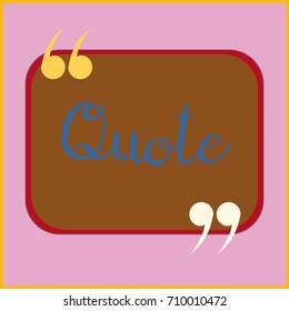 New quote rectangle form for blog or forum.