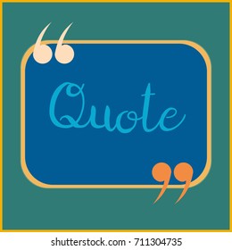 New quote rectangle form for blog or forum.