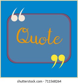 New quote rectangle form for blog or forum.