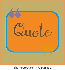 New quote rectangle form for blog or forum.