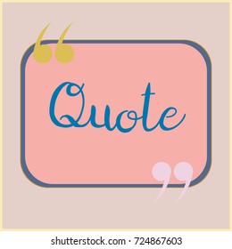 New quote rectangle form for blog or forum.