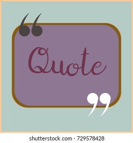 New quote rectangle form for blog or forum.