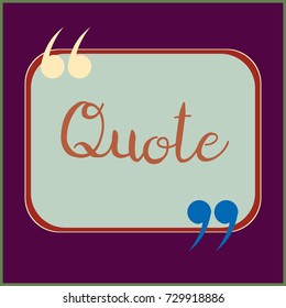 New quote rectangle form for blog or forum.