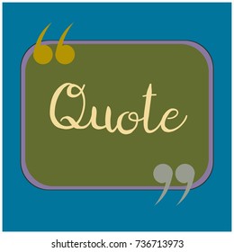 New quote rectangle form for blog or forum.