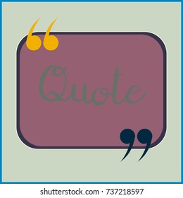 New quote rectangle form for blog or forum.