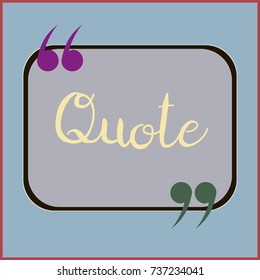 New quote rectangle form for blog or forum.