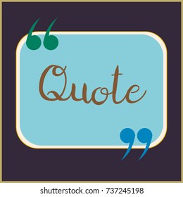 New quote rectangle form for blog or forum.