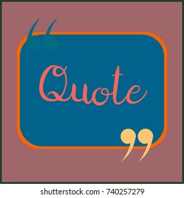 New quote rectangle form for blog or forum.