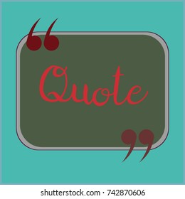 New quote rectangle form for blog or forum.
