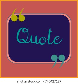 New quote rectangle form for blog or forum.