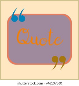 New quote rectangle form for blog or forum.