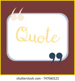 New quote rectangle form for blog or forum.