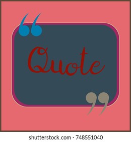 New quote rectangle form for blog or forum.