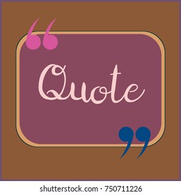 New quote rectangle form for blog or forum.