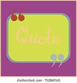New quote rectangle form for blog or forum.