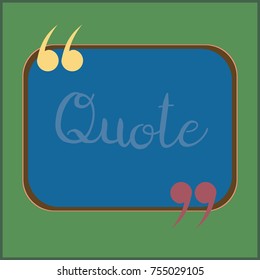 New quote rectangle form for blog or forum.