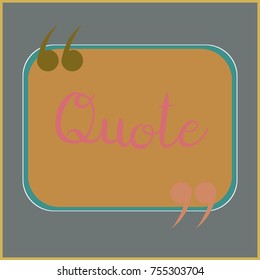New quote rectangle form for blog or forum.
