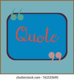 New quote rectangle form for blog or forum.