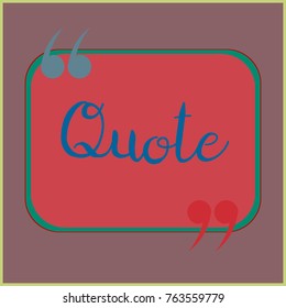 New quote rectangle form for blog or forum.